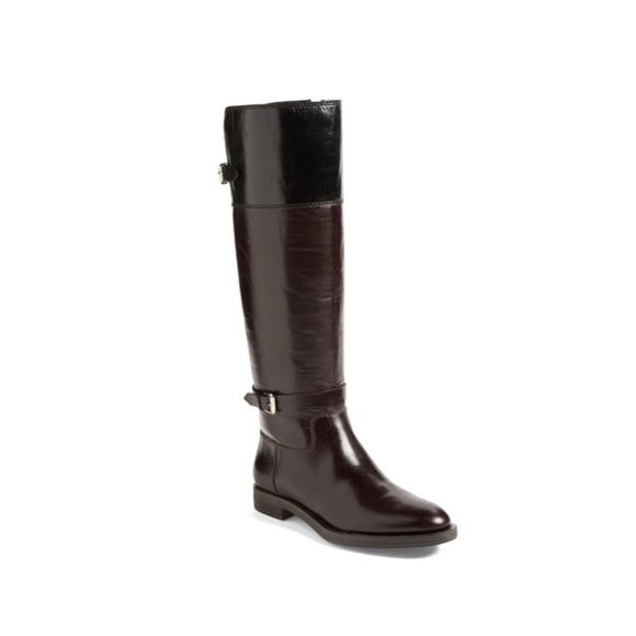 Enzo Tall Shaft two tone boots