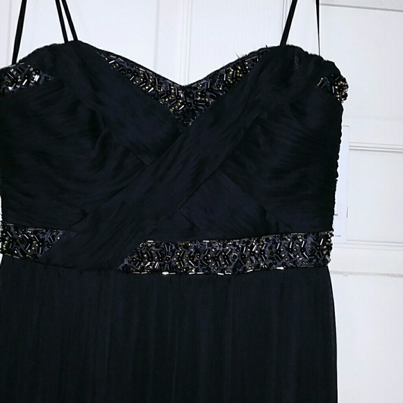 New Year New Decode Black Bead Sequin Gown - Picture 1 of 4