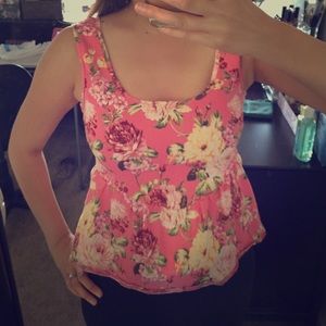 Peplum floral top
