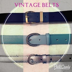 3 Vintage Belts