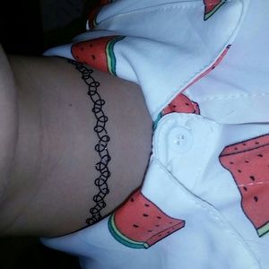 90's style tattoo choker