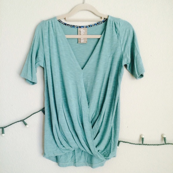 Anthropologie Dolan cross basic top