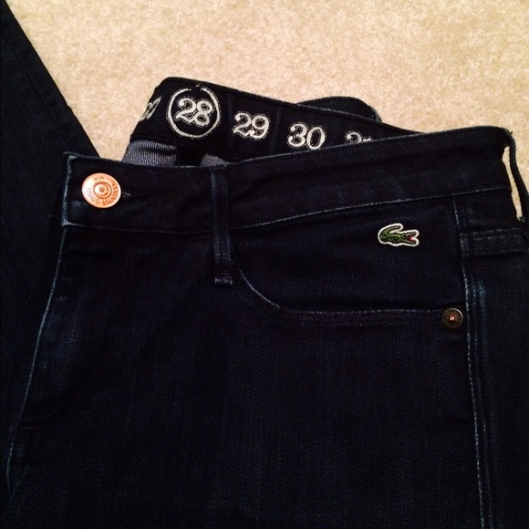 Lacoste cigarette leg jeans sz 28