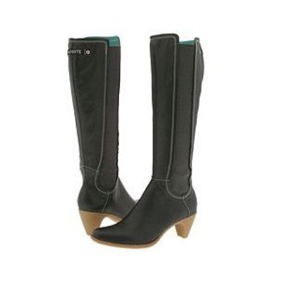 Lacoste Bonnie Pullon Knee-High Boot, Black, SZ 10