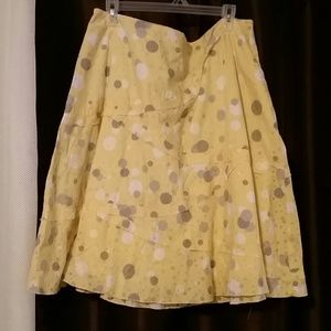 Cute Yellow polka dot skirt