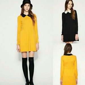 Peter Pan Collar Dress Grunge Gothic