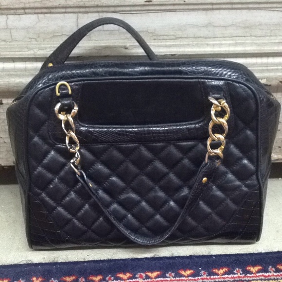 Brahmin Bags Black Leather Handbag Poshmark