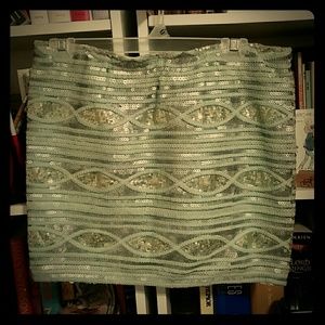 NWT Mint sequin skirt