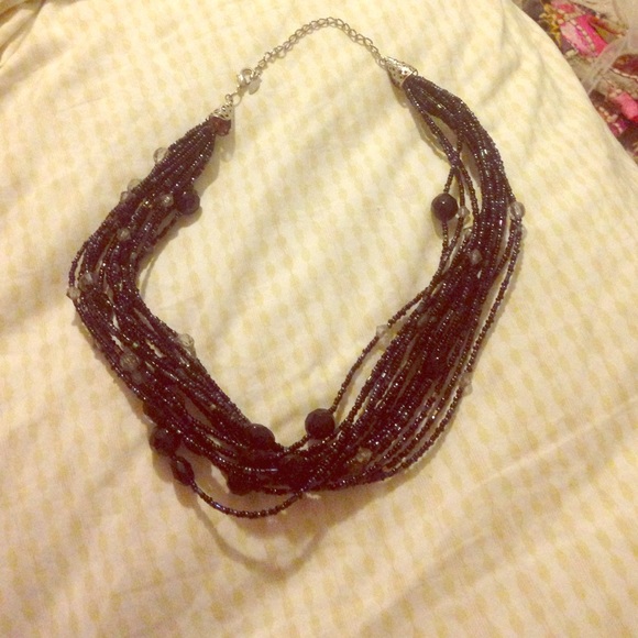 Black beaded necklace!