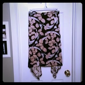 Silk Floral Skirt