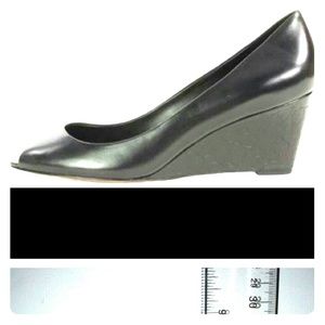 COACH Signature Black Wedges