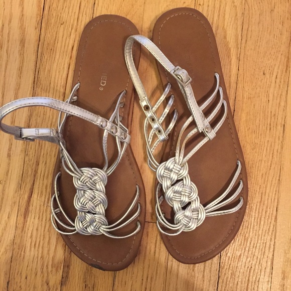 Silver sandals