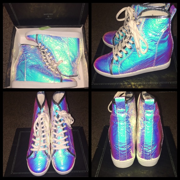 holographic shoe laces
