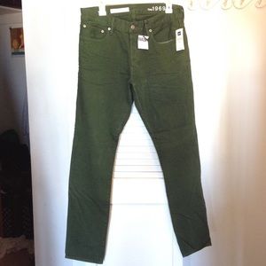 Brand new 1969 skinny men's jeans green 32x32