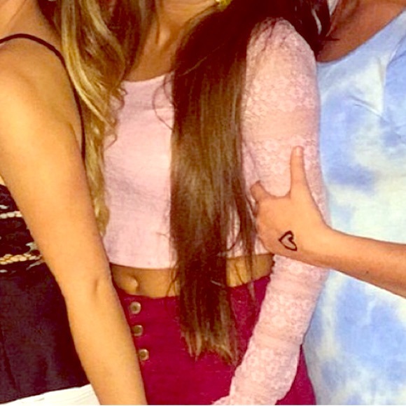 Wet seal crop top