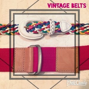 2 Vintage Belts