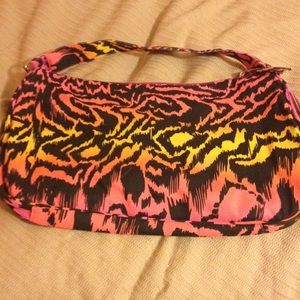 Fun multi-colored cheetah print bag