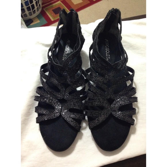 faux snakeskin gladiator sandals!