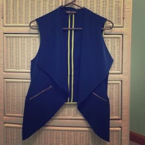 Express royal blue vest