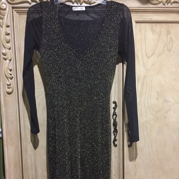 Beautiful gold and black gown