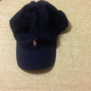 Kids navy polo hat
