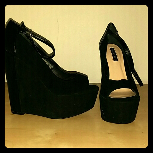 H by Halston Shoes H By Halston Peep Toe Wedges Poshmark