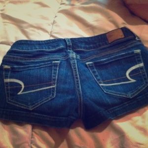 American eagle stretch jean shorts