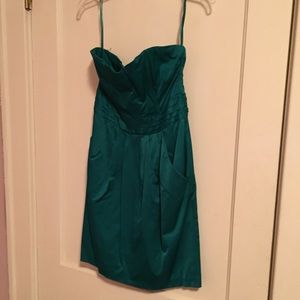 H&M Emerald Cocktail Dress with pockets