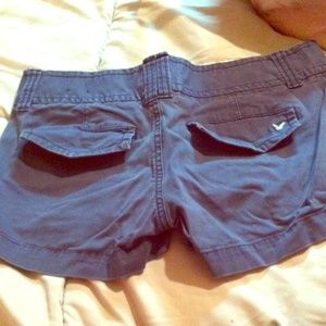 Gray American eagle shorts