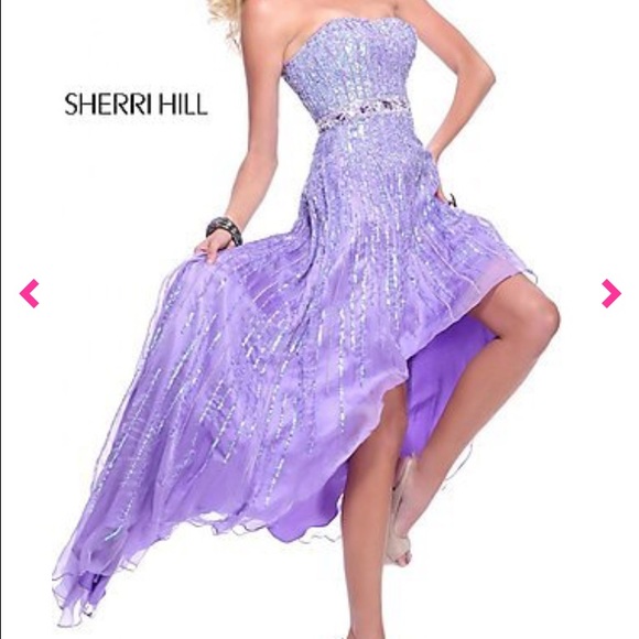 Sherri Hill high-low prom dress