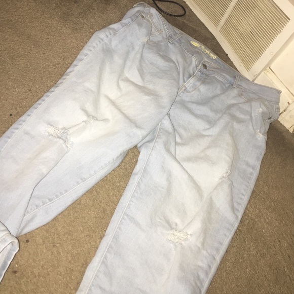 Old Navy distressed boyfriend jeans