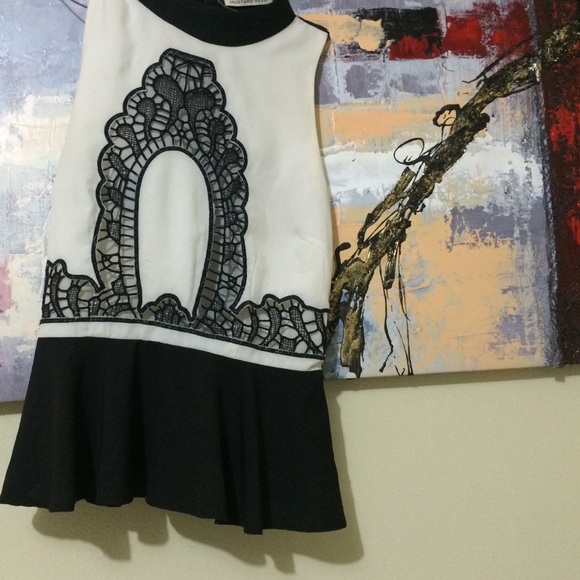 fancy black and white shirt