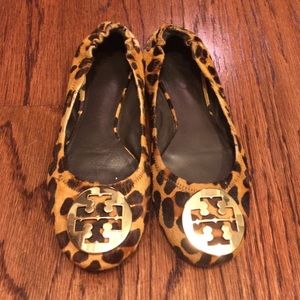 Animal Print Tory Burch Reva Flats