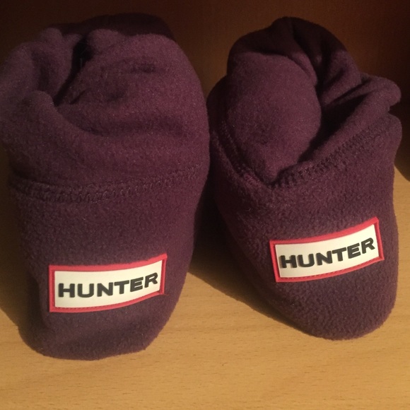 Hunter tall boot socks plum never used