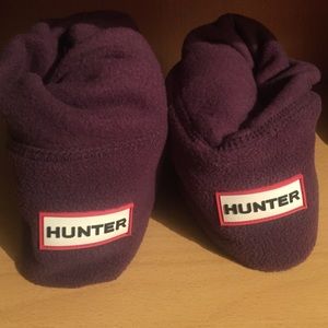 Hunter tall boot socks plum never used
