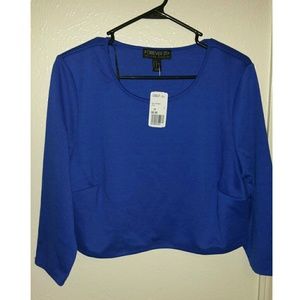 Cobalt blue crop top. NWT! ??