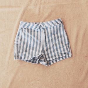 Bullhead striped high waisted shorts