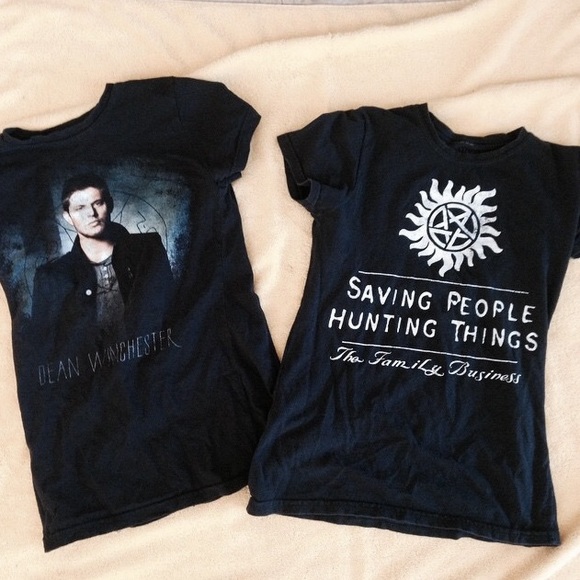 Supernatural tee shirts (2)