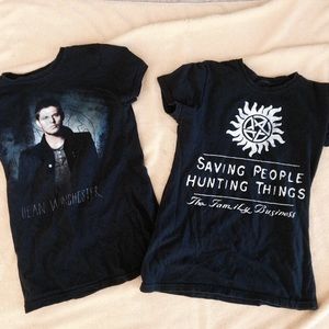 Supernatural tee shirts (2)