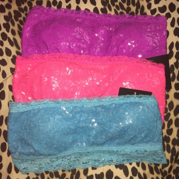 ❌❌SOLD❌❌3BLING LACE Bandeaus 💜