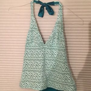 Athleta halter swim top - M