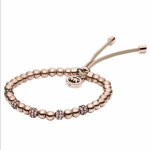 Michael Kors Rose Gold Bead Fireball Bracelet