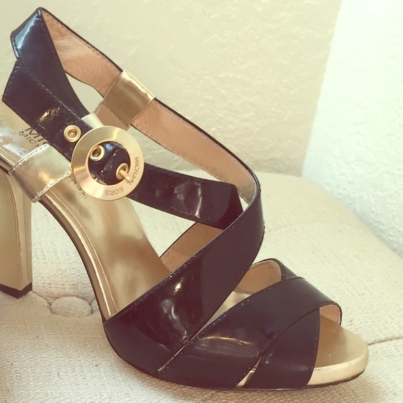 Black and Gold Michael Kors Heels