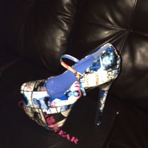 Vogue magazine platform Mary Jane heels