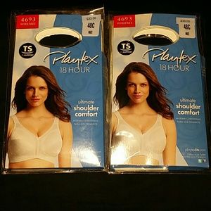 *Bundle* 2 Playtex 18 hour Bra - 48C - #4693