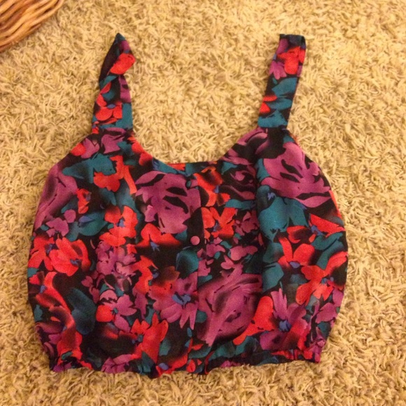 Floral crop top
