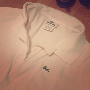 Small white Lacoste polo