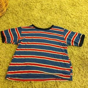 Brandy blue and red striped shirt