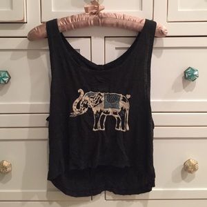 Brandy Melville black elephant tank top