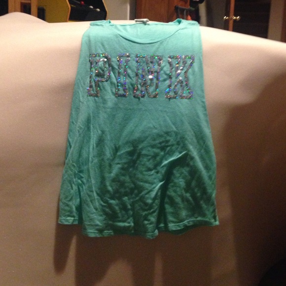 Teal "Pink" Tank Top